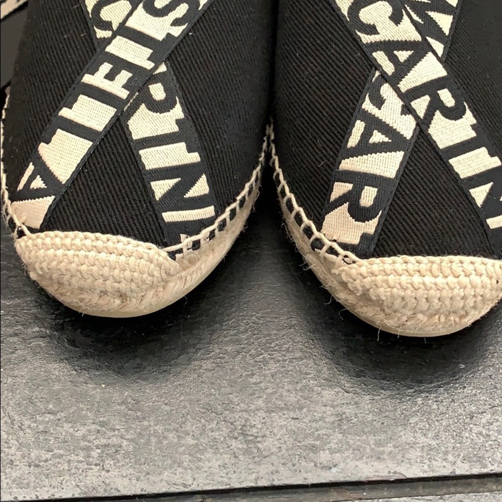 NWT Stella McCartney flat espadrilles logo ribbon - Picture 5 of 16